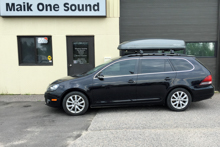 2014 VW Golf Wagon with professional window tint in North Bay